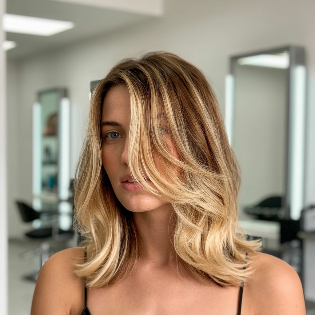 Nachher: Blonde Balayage